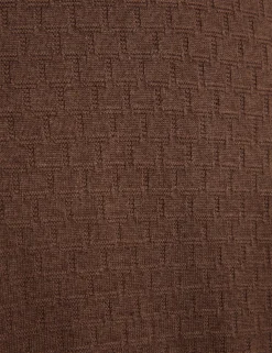 Branded Texture Crew Neck Jumper