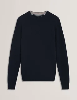 Branded Texture Crew Neck Jumper