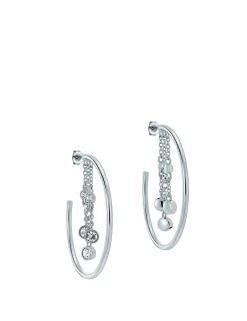 Cascade Hoop Crystal Earrings