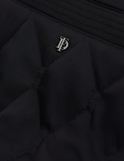 Diamond Quilted Zip Field Coat