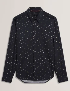 Ditsy Blooms Slim Long Sleeve Shirt