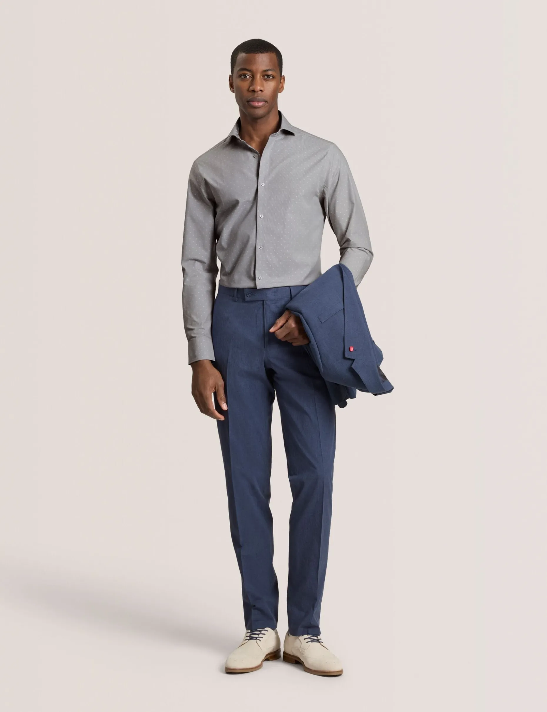 Dobby Stretch Cotton Slim Fit Shirt