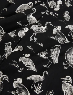 Duck Print Cotton Short Sleeve Shirt