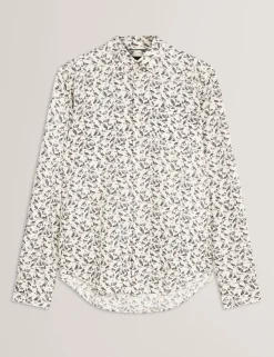 Duck Print Long Sleeve Oxford Shirt