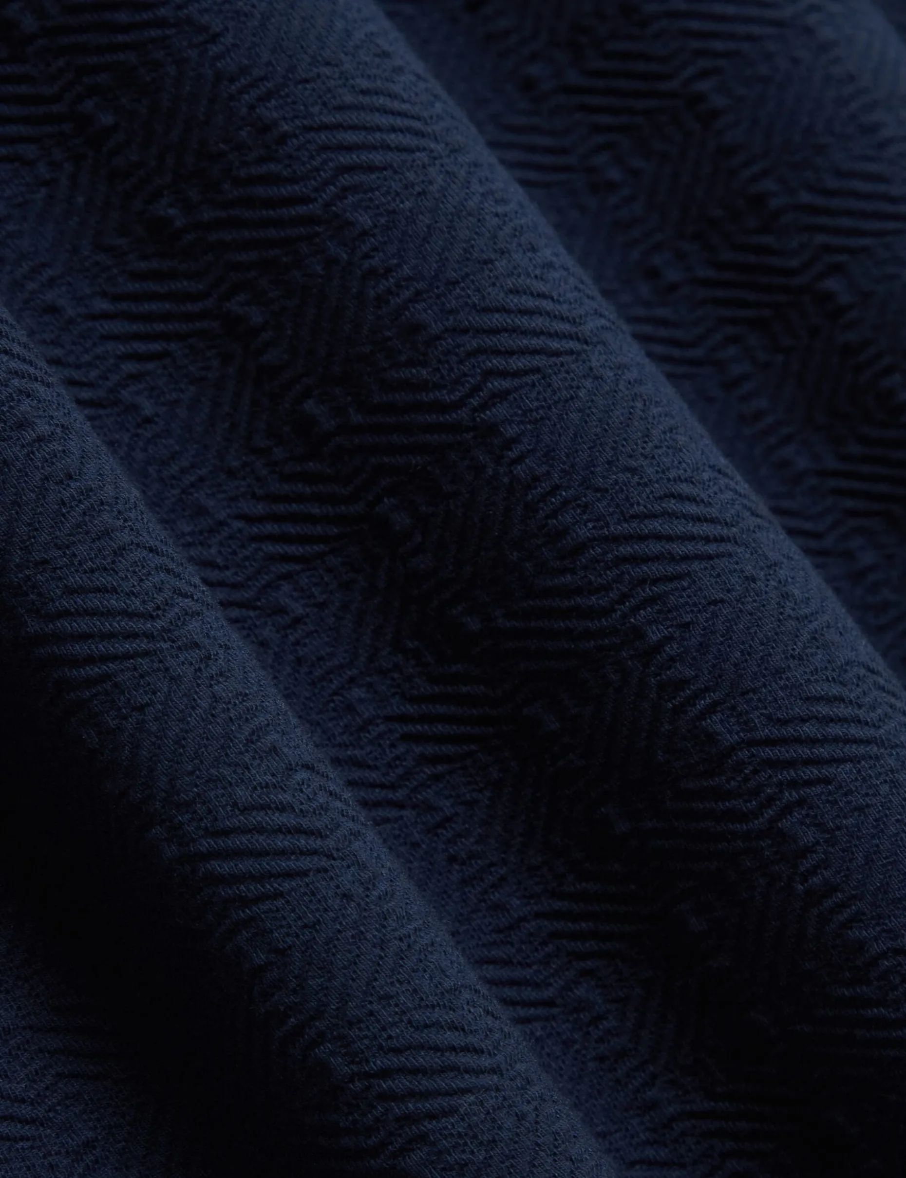 Embossed Texture Crew Neck T-Shirt