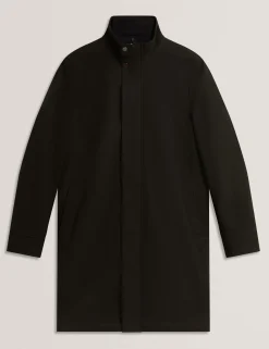 Funnel Neck Longline Jacket With Liner