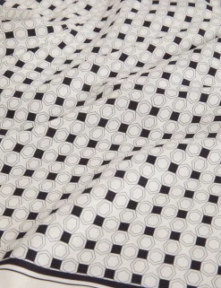Geo Tile Print Relaxed Pull-On Shorts