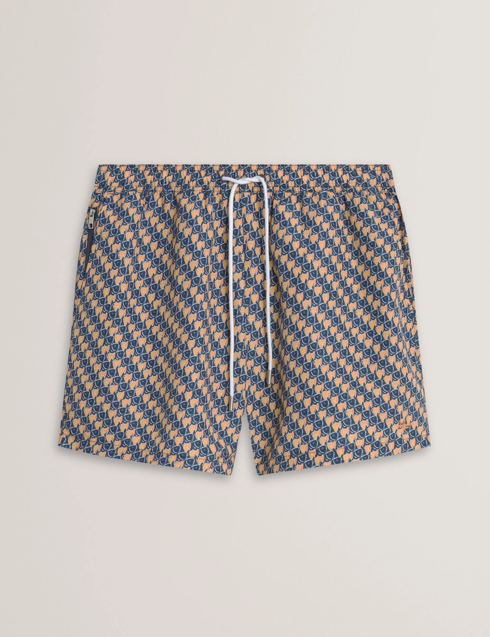 Goldfish Geometric Print Swim Shorts