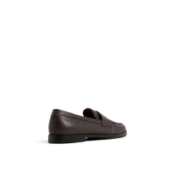 Grained Leather Penny Loafers