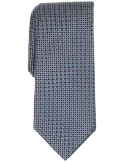 Grid Dot Silk Tie