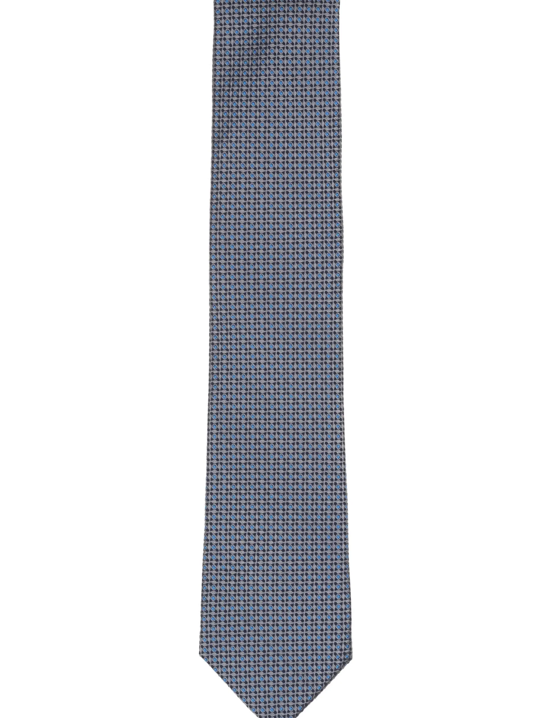 Grid Dot Silk Tie