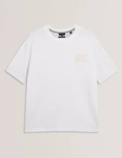 Logo Patch Oversized Cotton T-Shirt