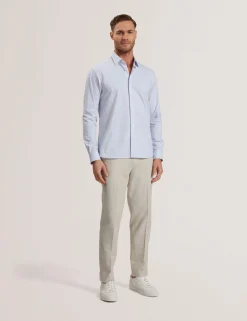Long Sleeve Geo Print Shirt