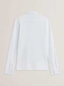 Long Sleeve Pique Cotton Jersey Shirt