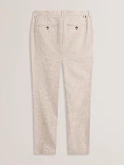 Micro Houndstooth Slim Fit Pants