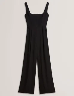 Panelled Wide Leg Tailored Jumpsuit
