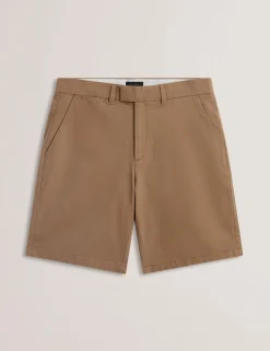 Regular Fit Cotton Blend Chino Shorts