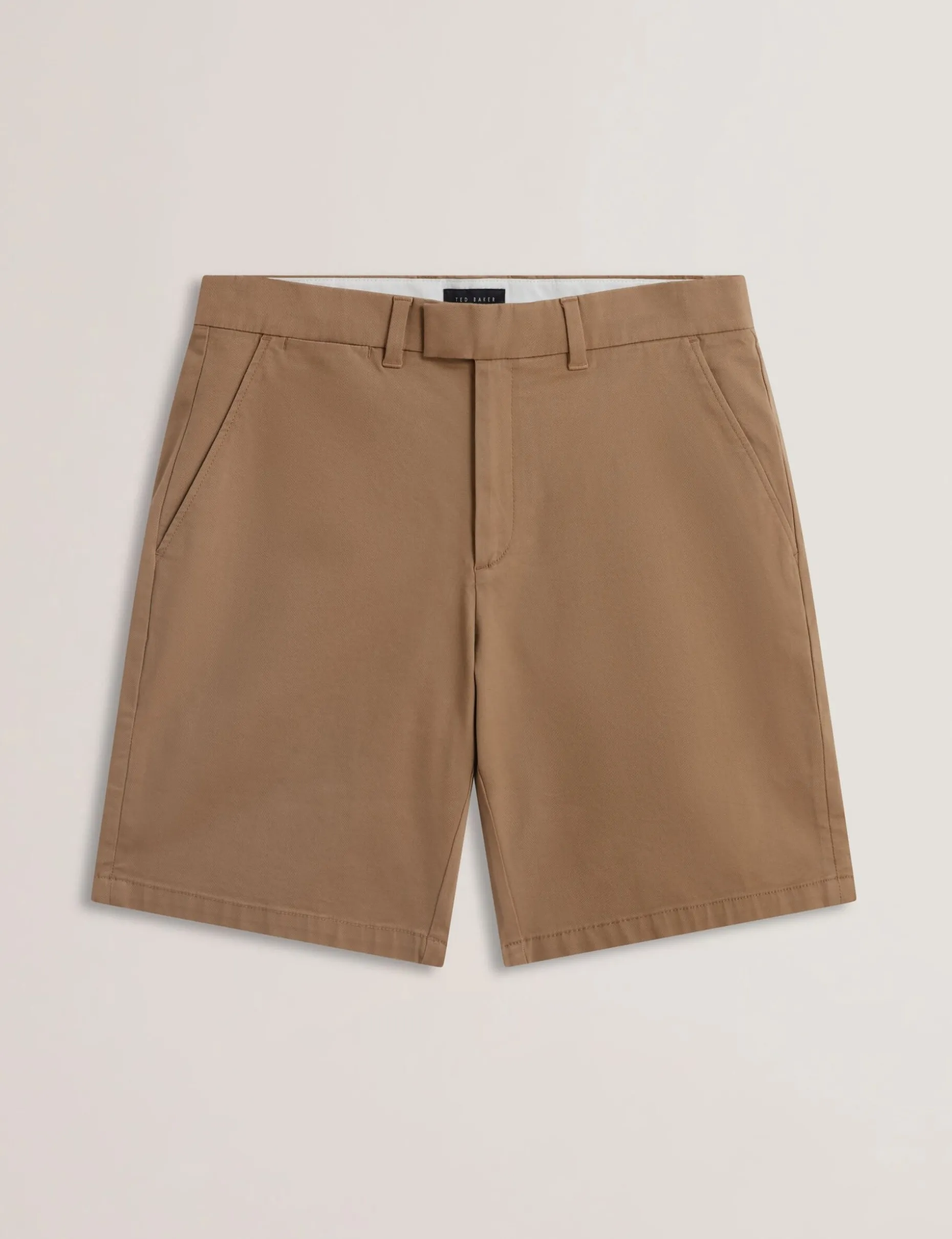 Regular Fit Cotton Blend Chino Shorts