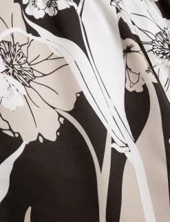 Relaxed Botanical Print Pull-On Shorts