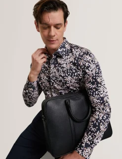 Scattered Petal Slim Long Sleeve Shirt