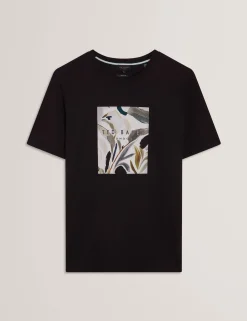 Short Sleeve Box Print Graphic T-Shirt