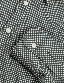 Slim Fit Micro Geometric Print Shirt