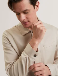 Smart Woven Cotton Harrington Jacket