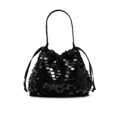 Soft Pouch Embellished Bucket Bag