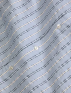 Striped Woven Long Sleeve Shirt