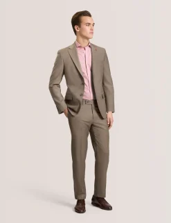 Subtle Check Modern Fit Wool Suit Jacket
