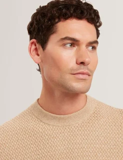 Textured Stitch Marled Knit Jumper