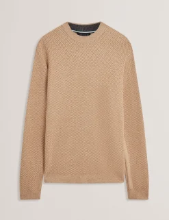 Textured Stitch Marled Knit Jumper