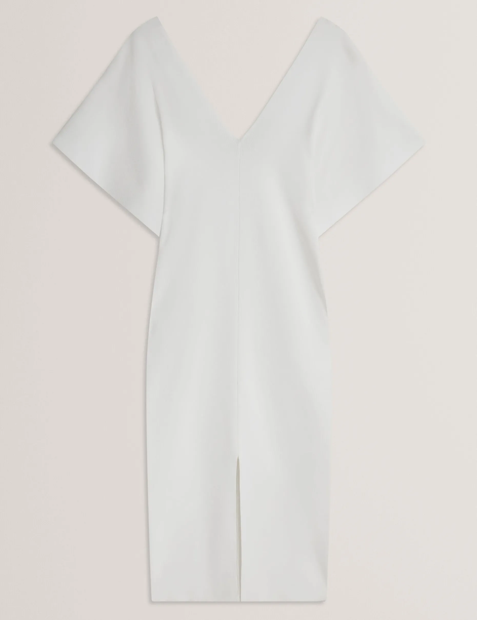 Wide Sleeve Knitted Bodycon Midi Dress