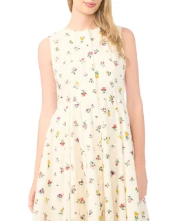 Wildflower Sleeveless Smock Midi Dress