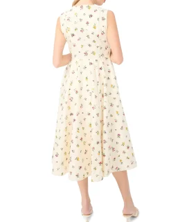 Wildflower Sleeveless Smock Midi Dress