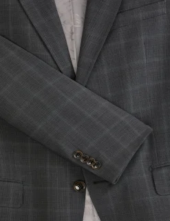 Window Check Modern Fit Suit Jacket